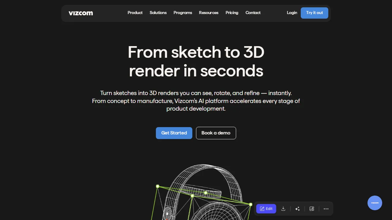 Vizcom features, 3d & modeling AI tool