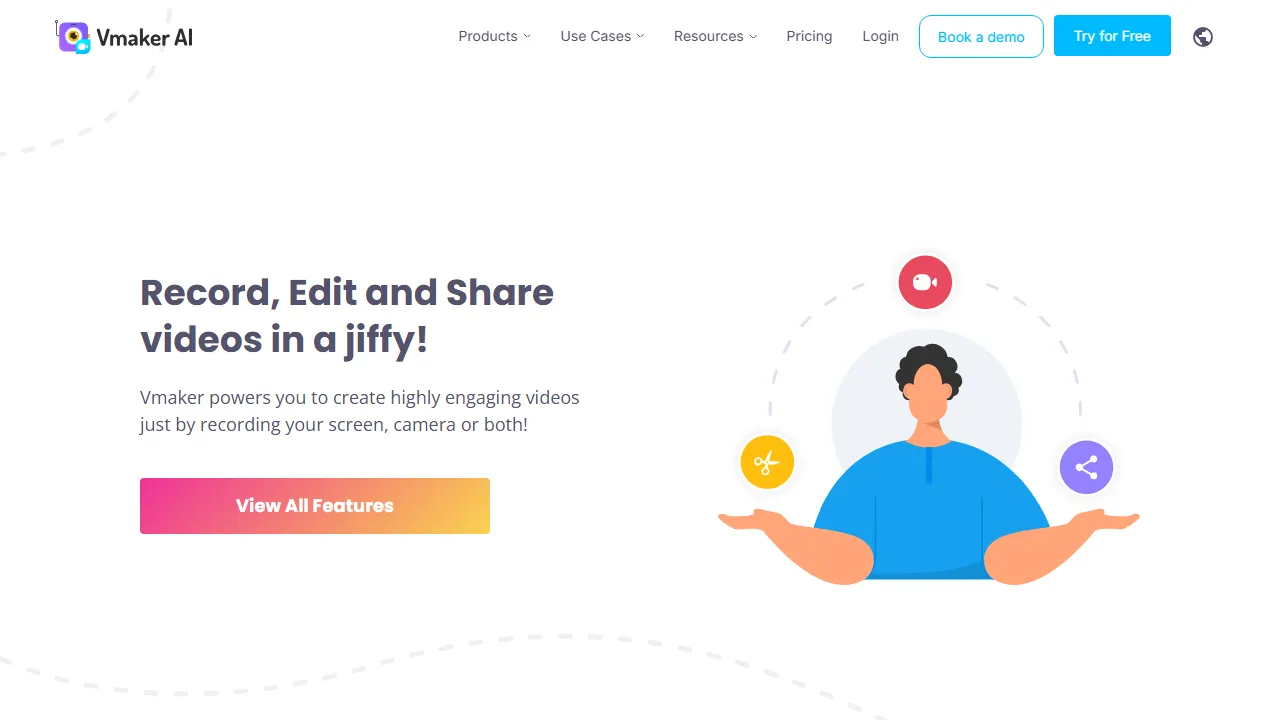 Vmaker features, video AI tool