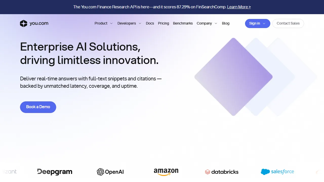 You.com features, search AI tool