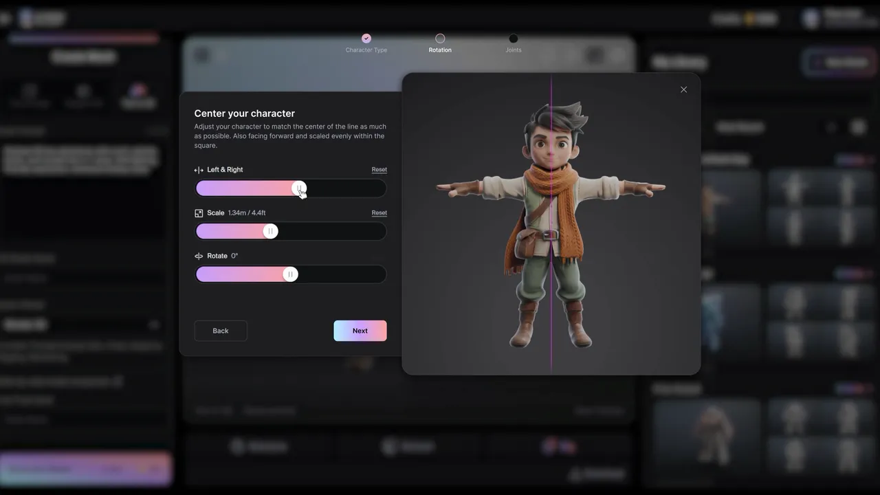 3DAI Studio in action, 3d & modeling AI tool