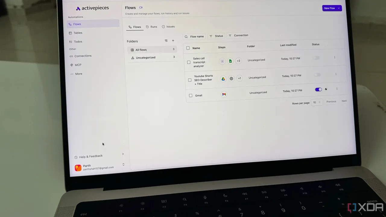 Activepieces in action, automation AI tool
