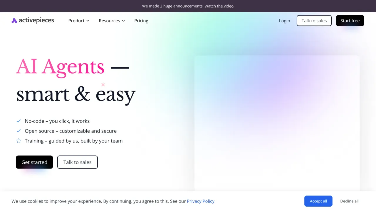 Activepieces app screen