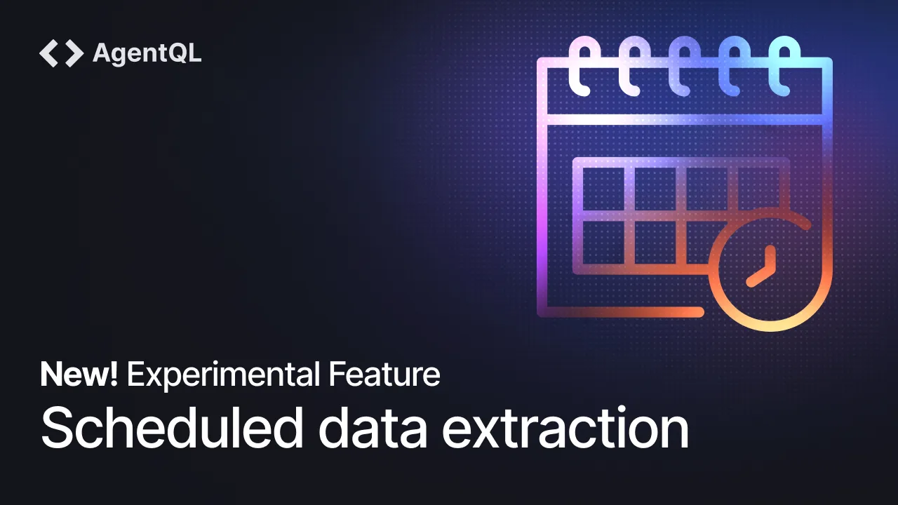 AgentQL dashboard view