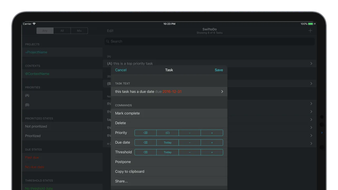 Aifred dashboard view