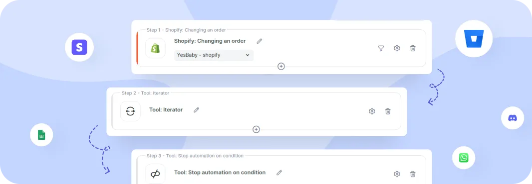 Albato in action, automation AI tool