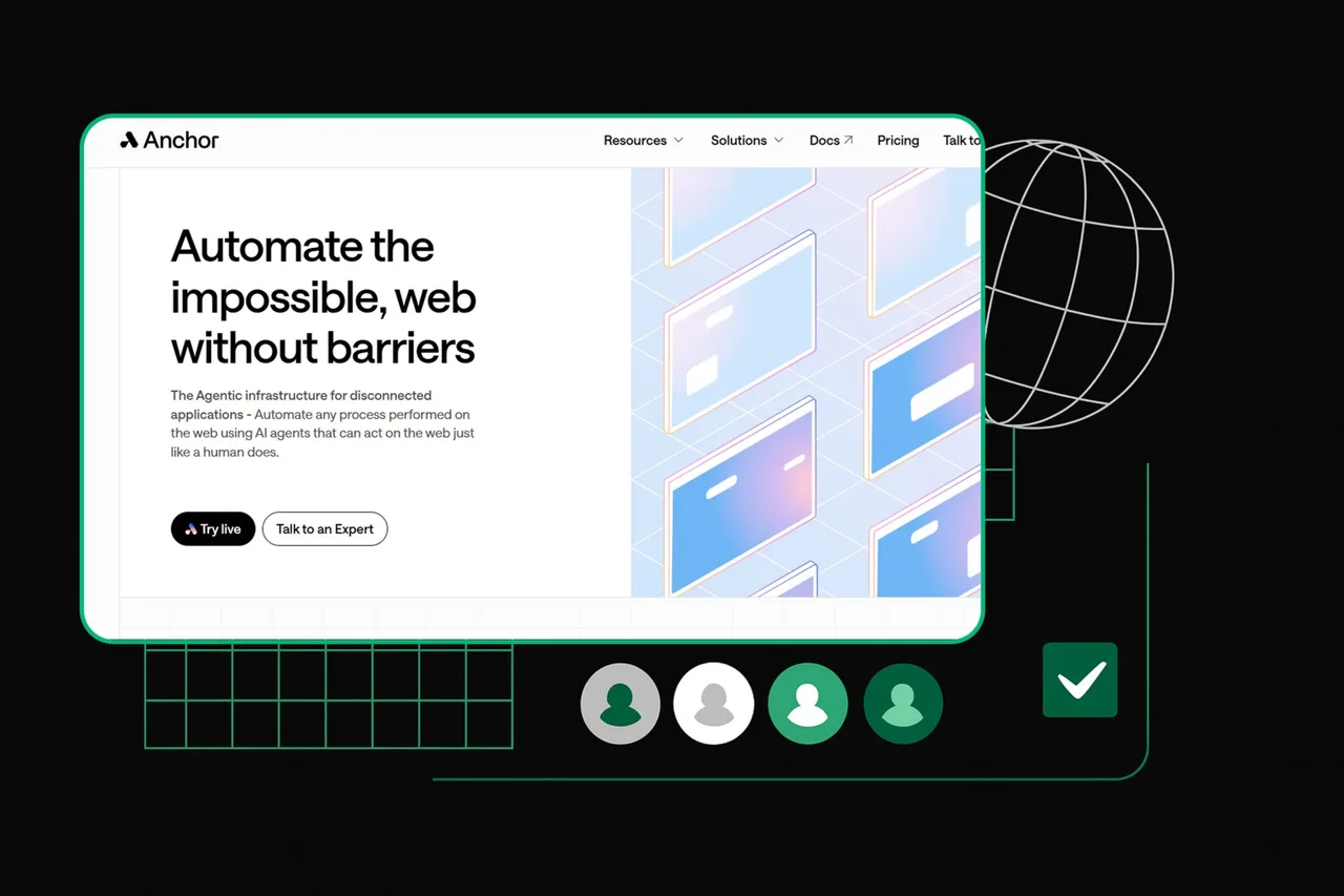 Anchor Browser dashboard view
