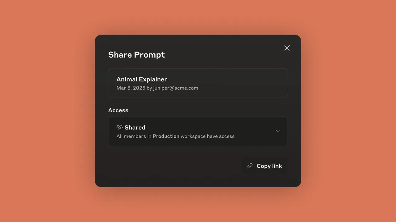 Anthropic Console app screen
