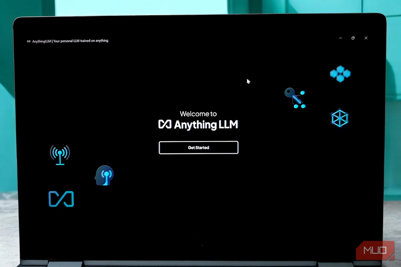 AnythingLLM interface in use