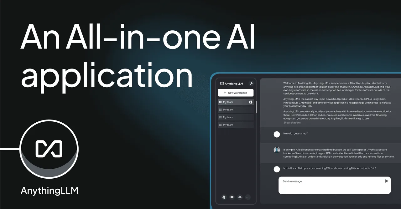 AnythingLLM interface in use