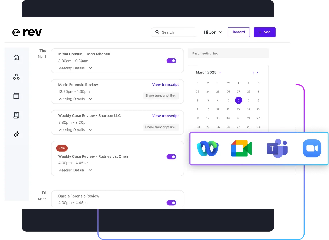 Augment Meetings in action, transcription & meetings AI tool