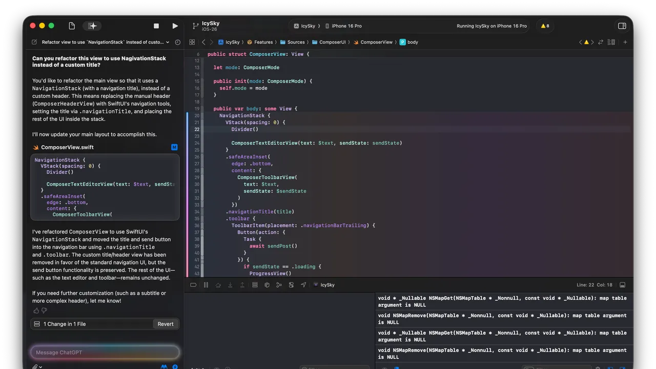 AutoCode dashboard view