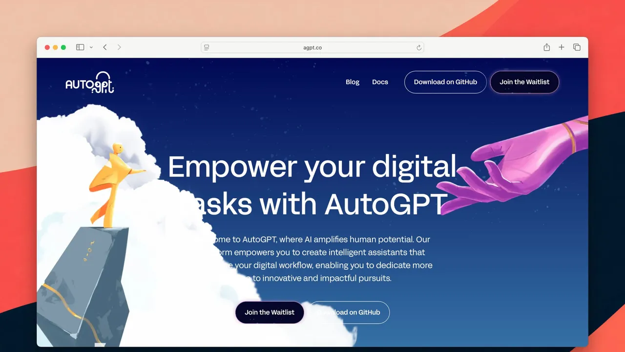 AutoGPT dashboard view