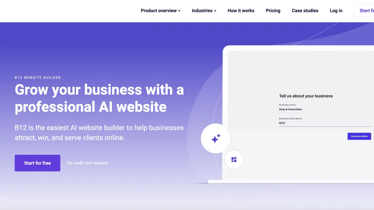 B12 app screen