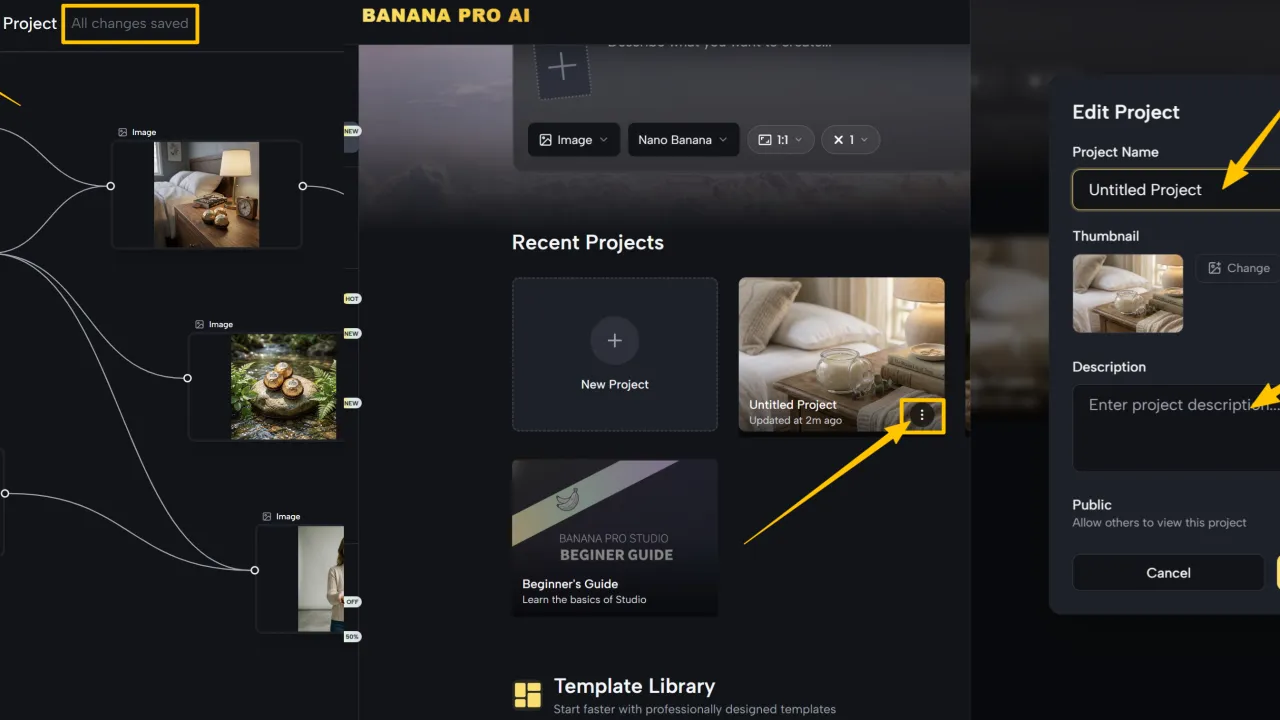Banana app screen