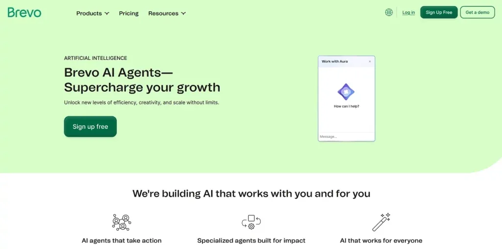 Brevo AI in action, marketing & seo AI tool