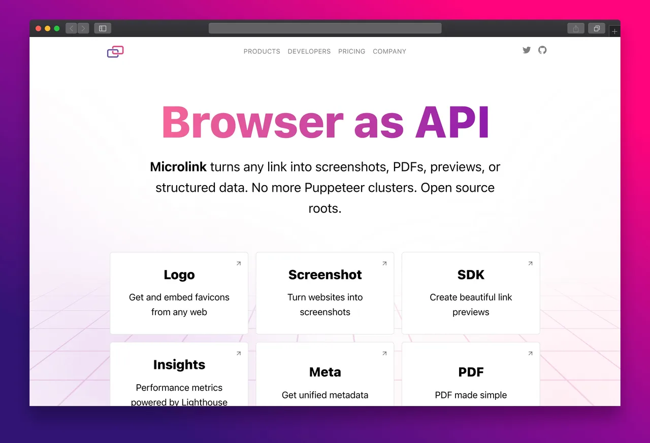 Browserless dashboard view