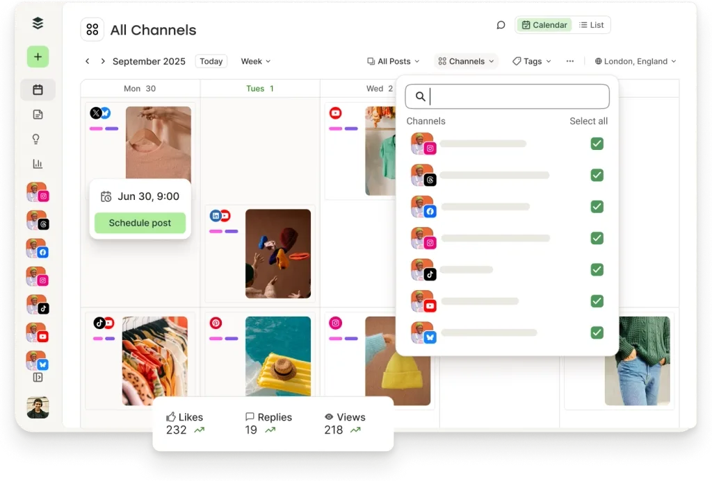 Buffer AI interface in use