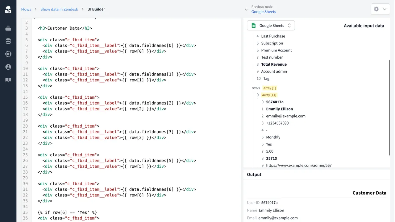 Buildt dashboard view
