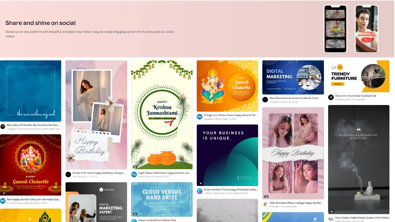 Canva Magic Studio dashboard view
