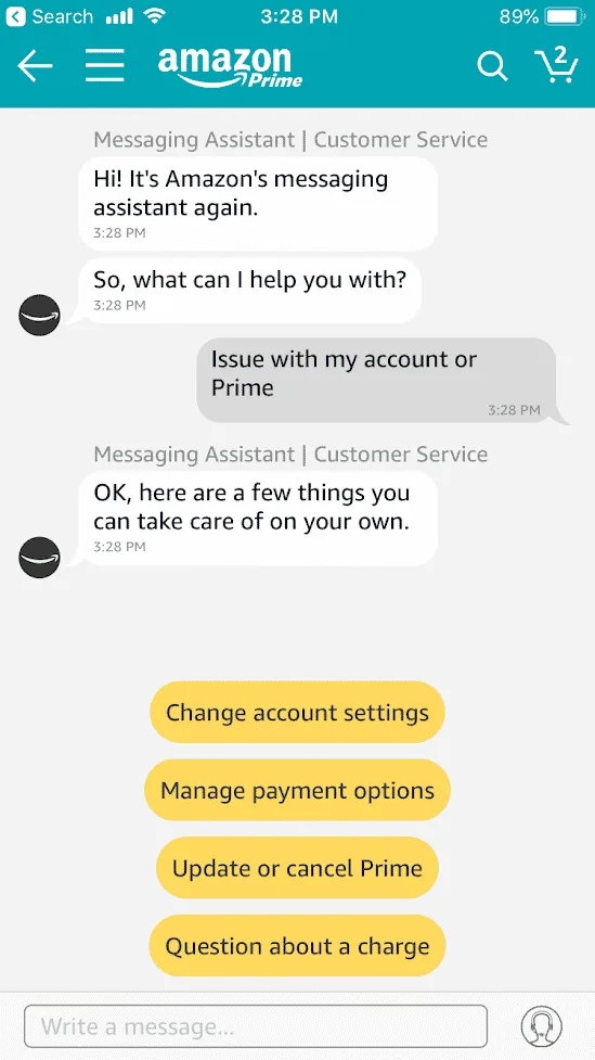 ChatBA app screen