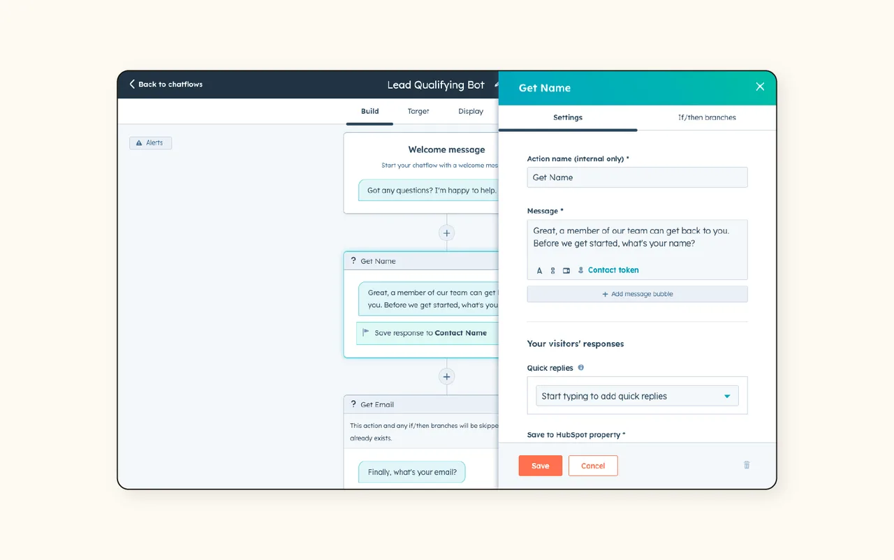 ChatBA interface in use