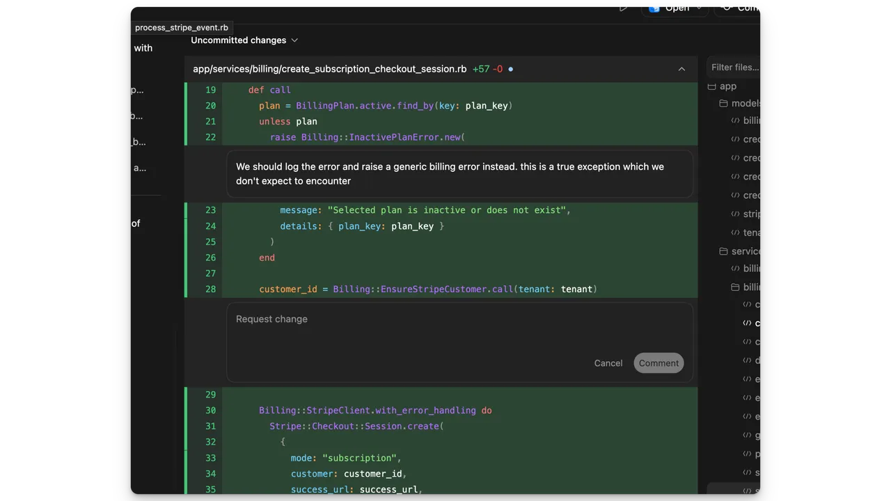 CodeGeeX interface in use