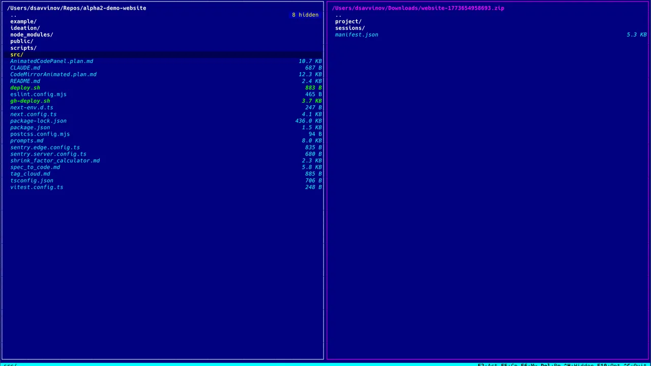 Codespeak dashboard view