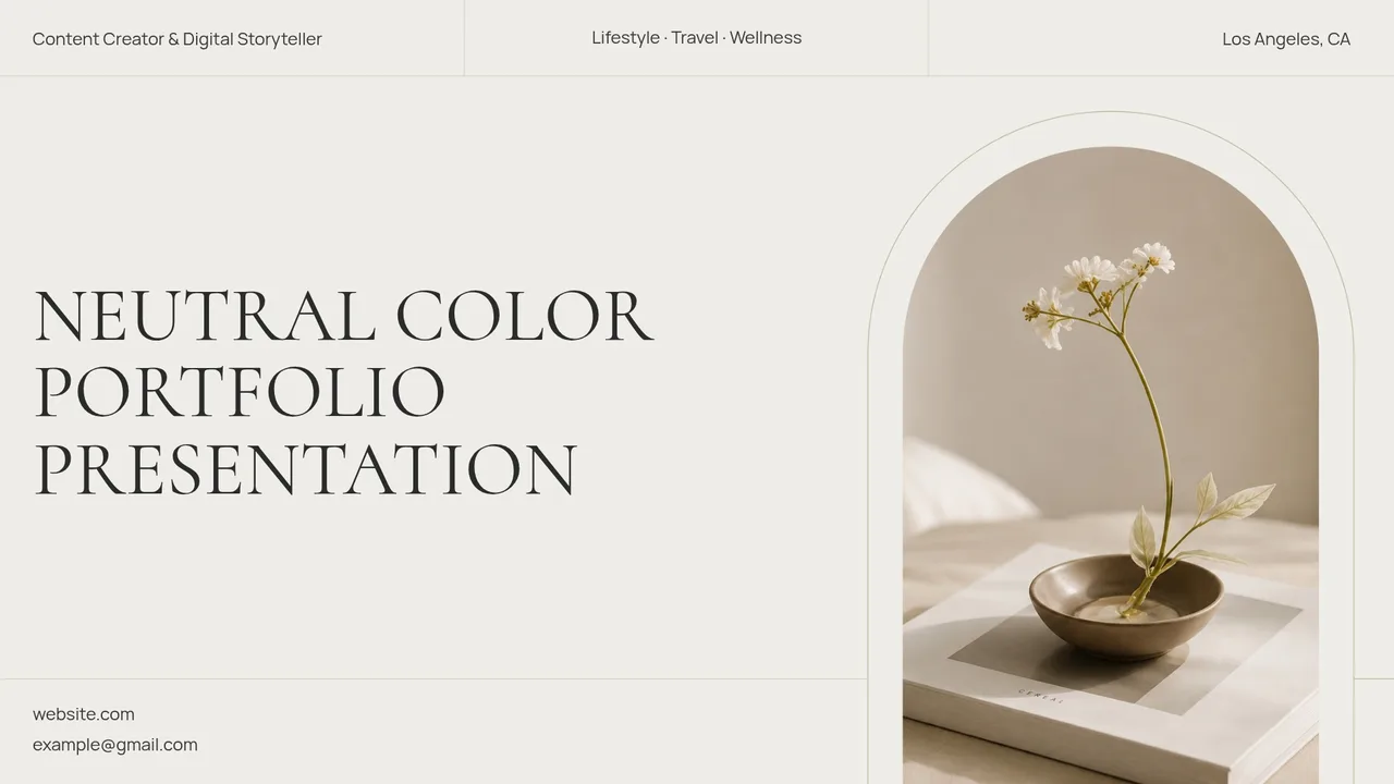 Coloors Slides dashboard view