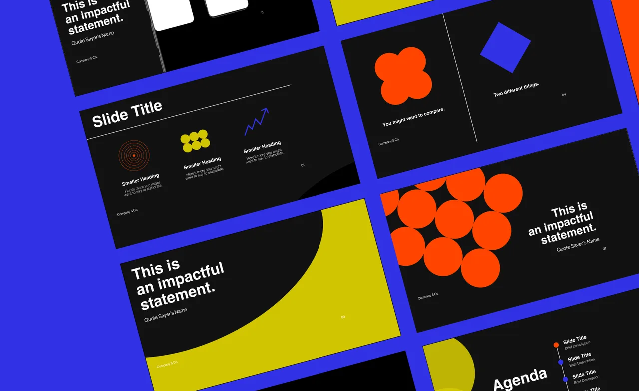 Coloors Slides in action, presentation AI tool
