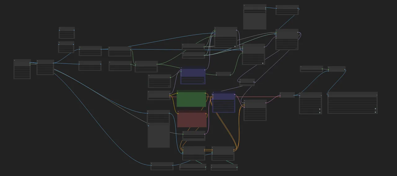 ComfyUI interface in use