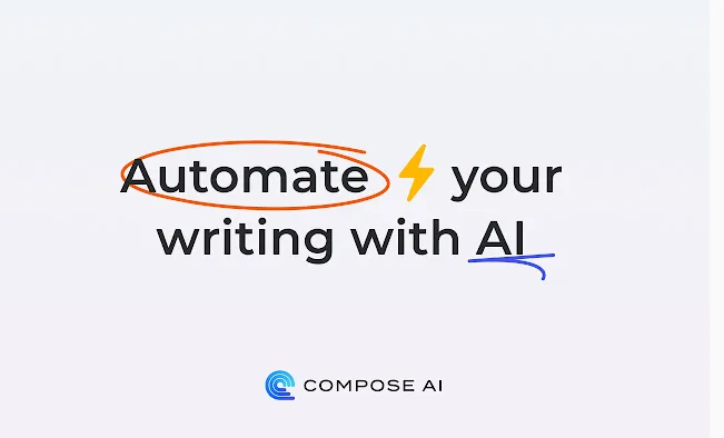 Compose AI interface in use
