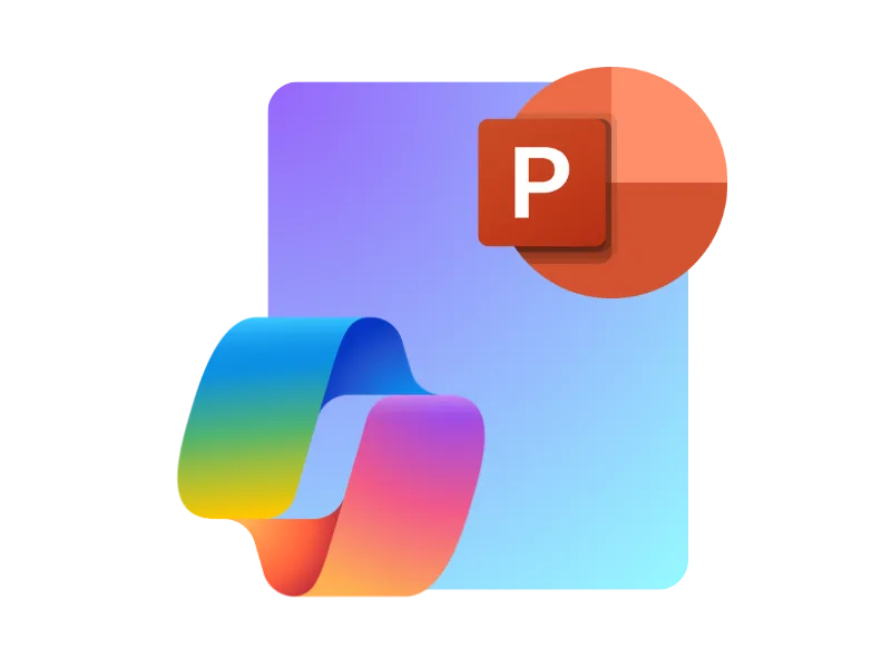 Copilot for PowerPoint in action, presentation AI tool