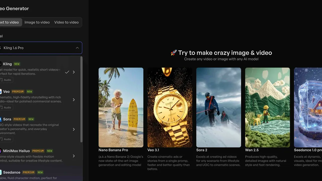 Creatify app screen