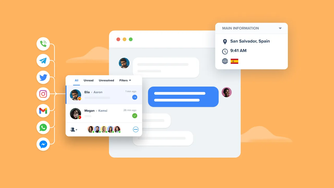Crisp in action, customer support & sales AI tool