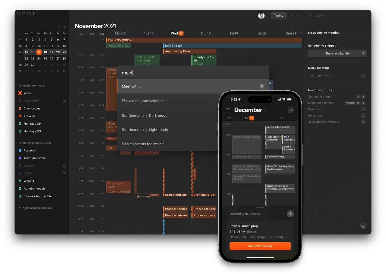 Cron dashboard view