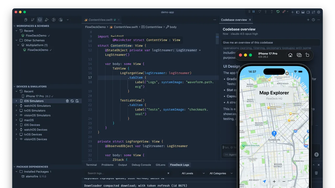 Cursor app screen