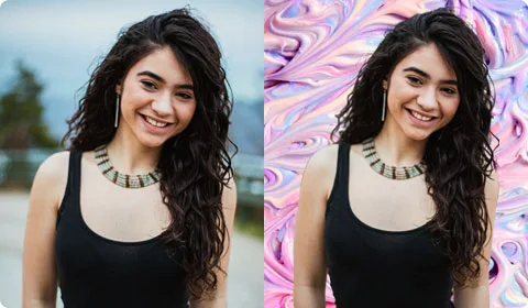 Cutout Pro in action, image AI tool