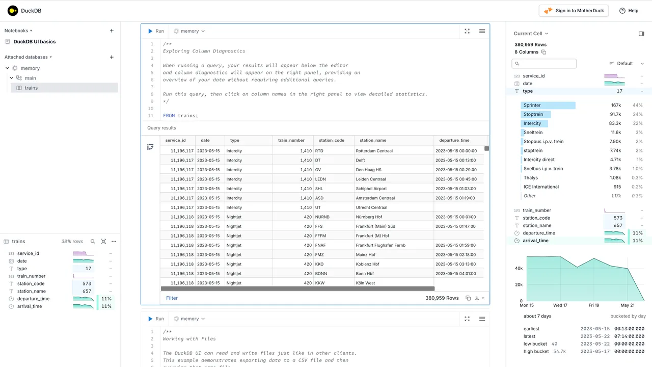 Databutton dashboard view