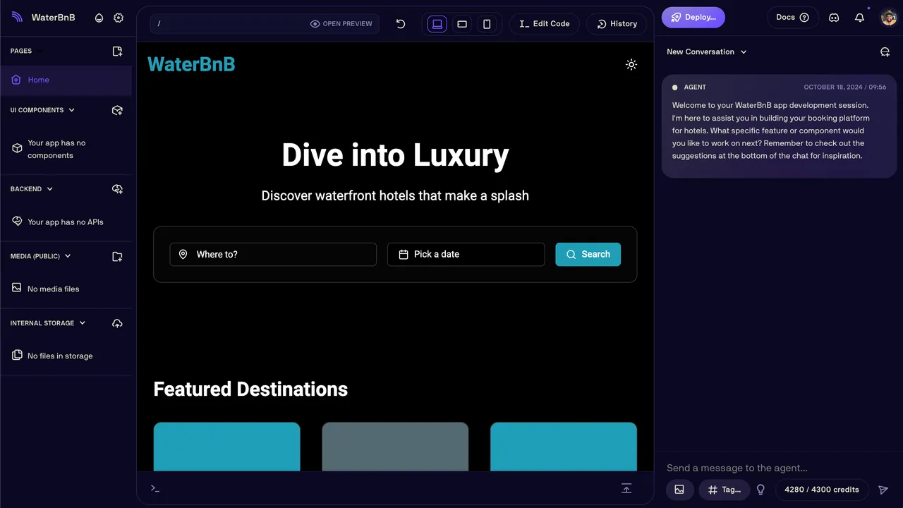 Databutton app screen