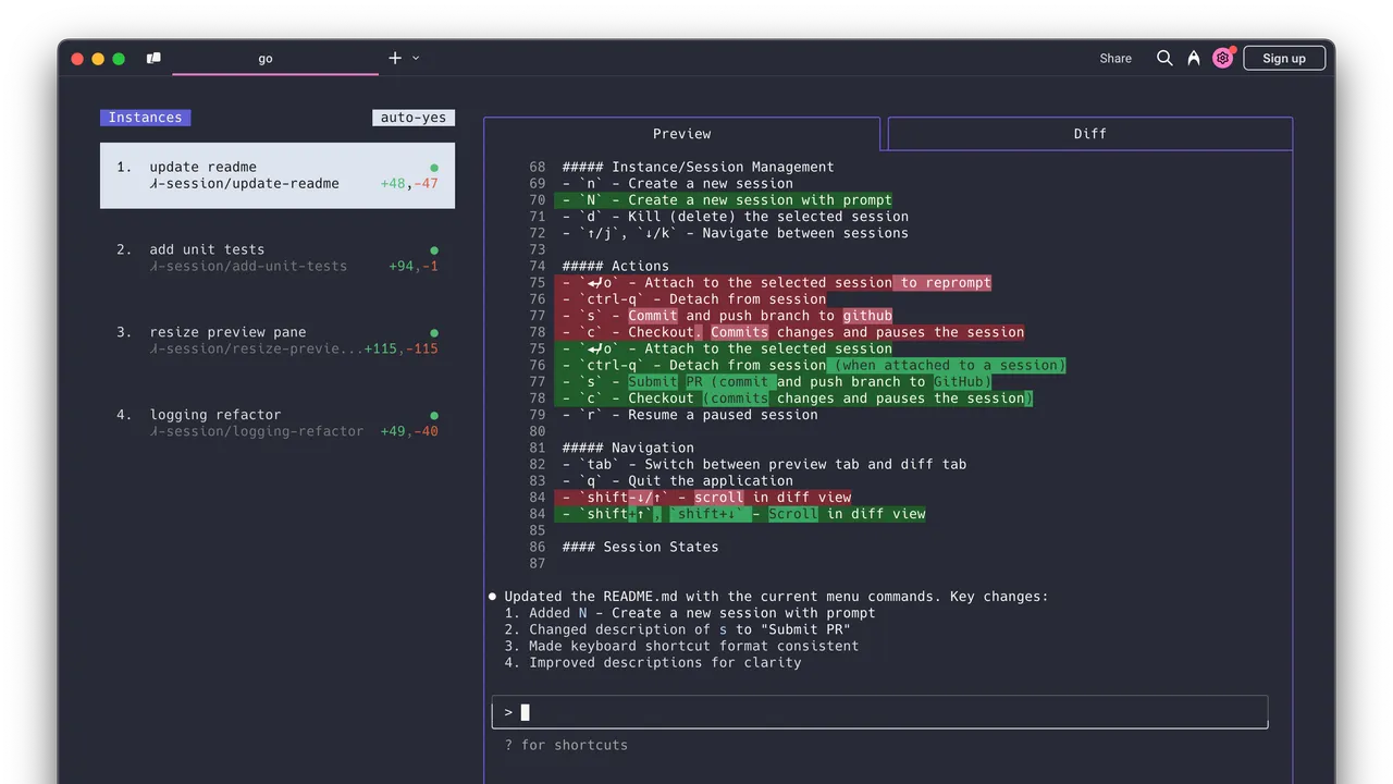 DeepCode app screen