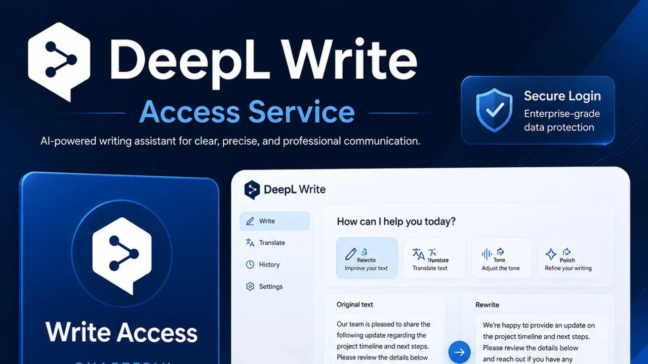 DeepL Write app screen