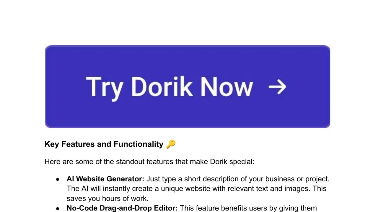 Dorik dashboard view