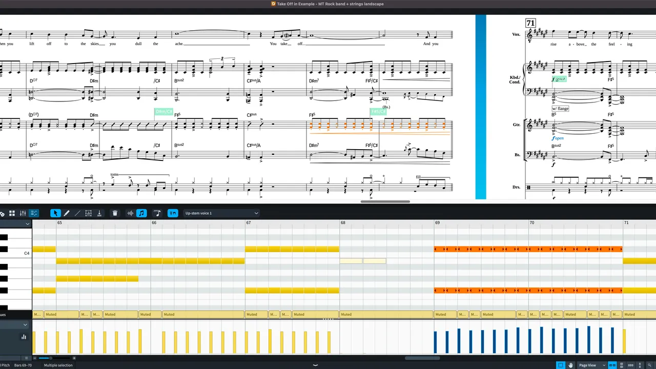 Dorik interface in use