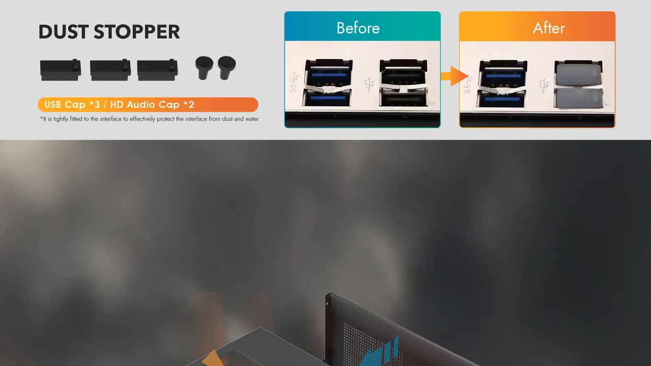Dust interface in use
