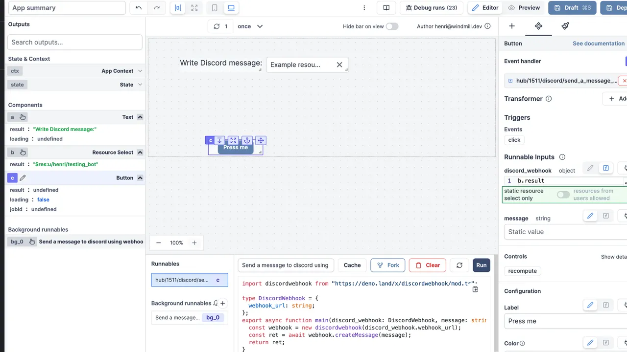 ExplainDev interface in use