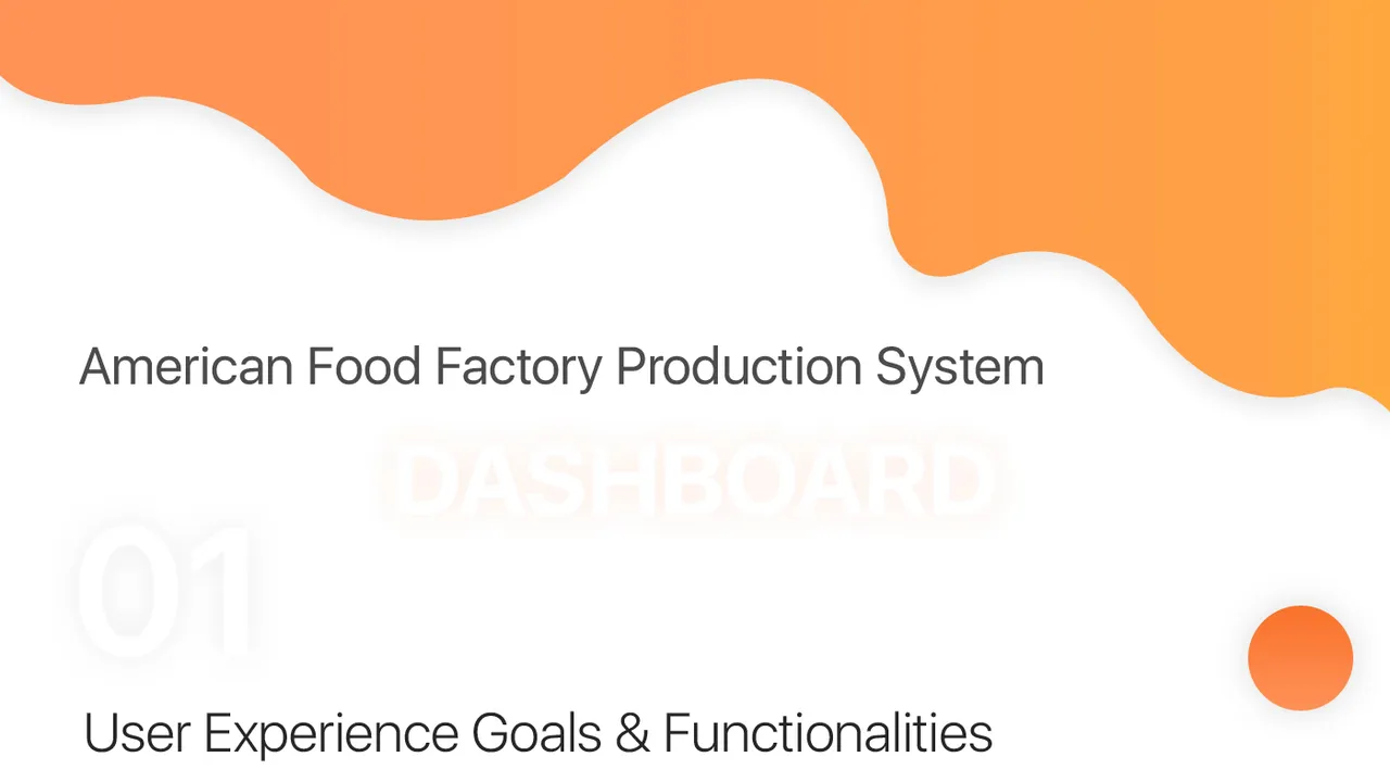 Factory dashboard view