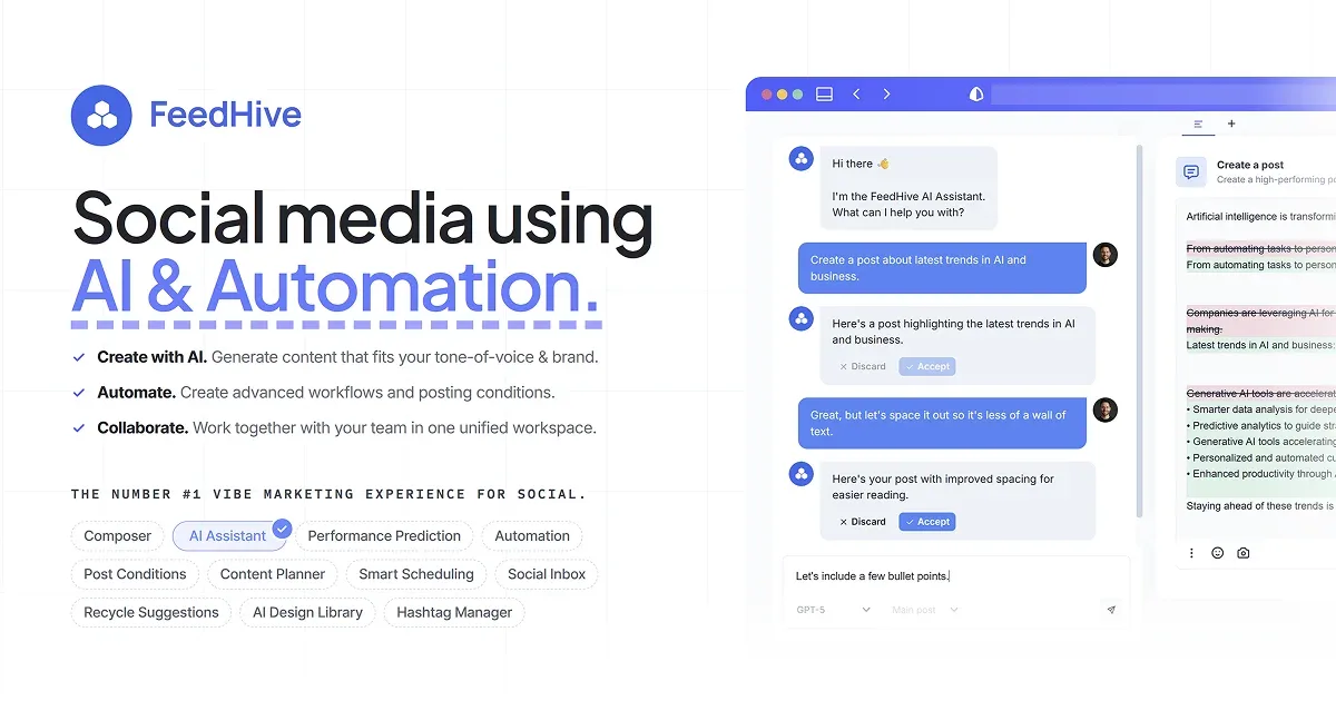 FeedHive interface in use
