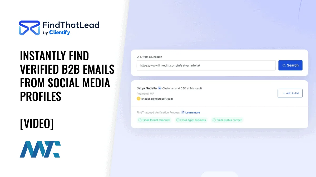 Findthatlead dashboard view