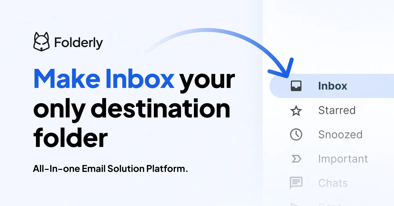 Folderly interface in use