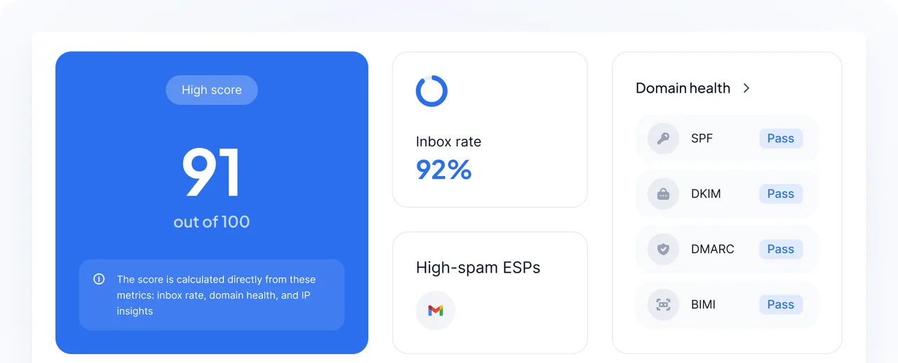 Folderly interface in use